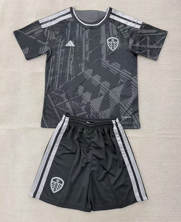 Kids-Leeds United 26/27 Third Dark Grey Soccer Jersey